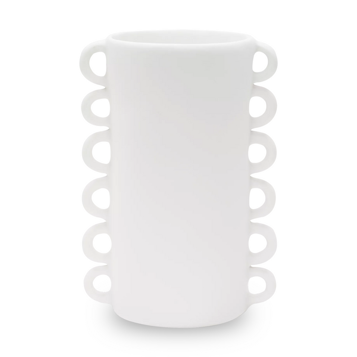 Loopy Large Vase, White