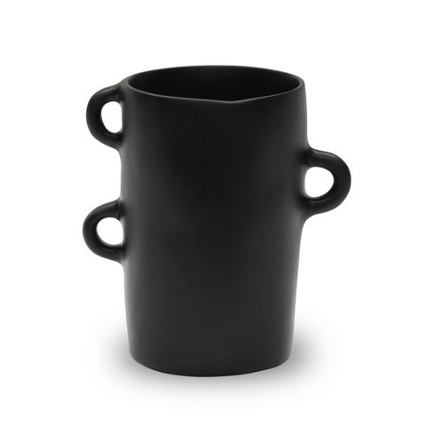 Loopy Medium Vase, Black