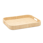 Barth Rectangular Tray - Rattan, 17" x 14"