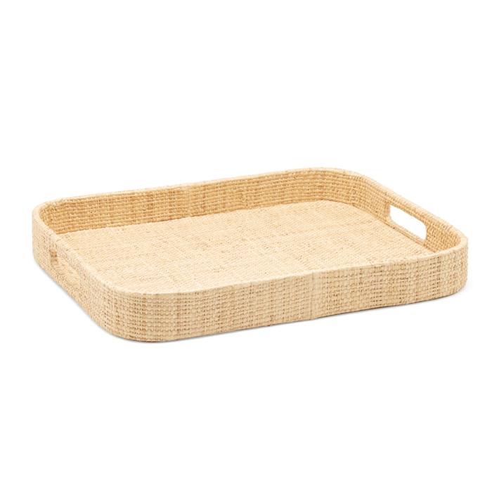 Barth Rectangular Tray - Rattan, 17" x 14"