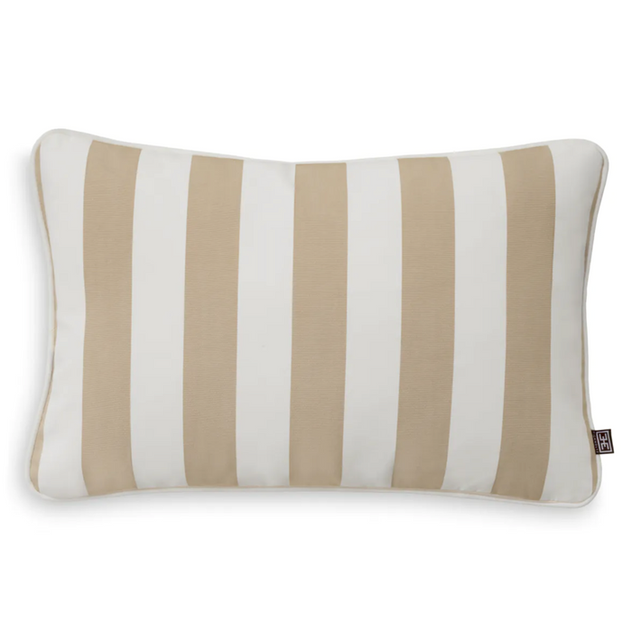 Florent Lumbar Outdoor Cushion, Beige, 23.62″ x 15.75″
