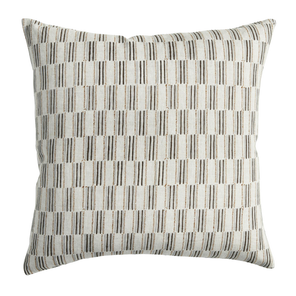 Lagos Sahara Linen Cushion, 20" x 20"