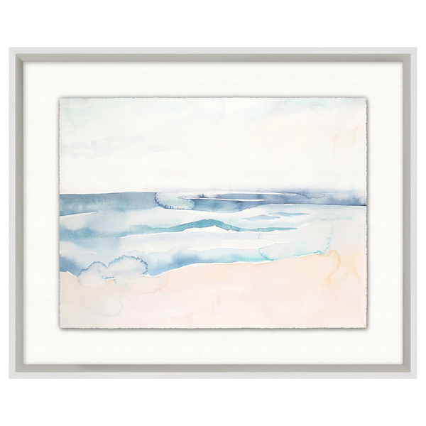 Tide Watercolor 1, 21.25"W x 17.25"H