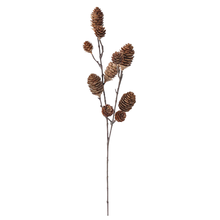 Artificial Pine Cone Branch, 28.5"