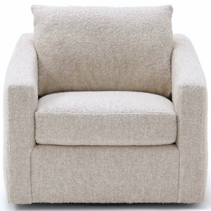 Duke Swivel Club Chair, Desert Linen Natural