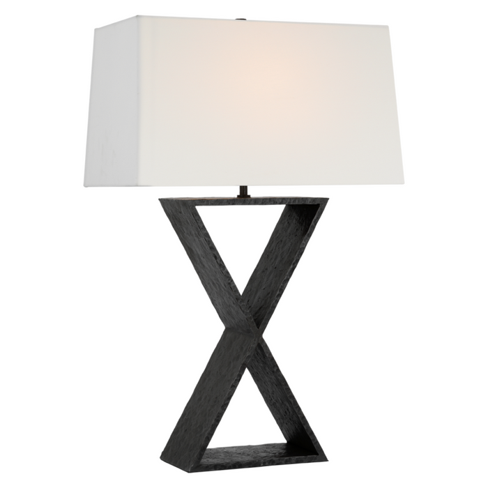 Denali Medium Table Lamp, Aged Iron