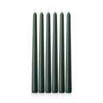 Dark Green Candle Tapers, 10"