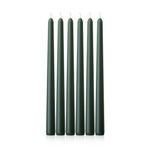 Dark Green Candle Tapers, 10"