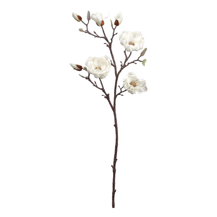 Magnolia Spray, White, 40"