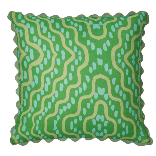 Rushes Apple Pillow, 24" x 24"