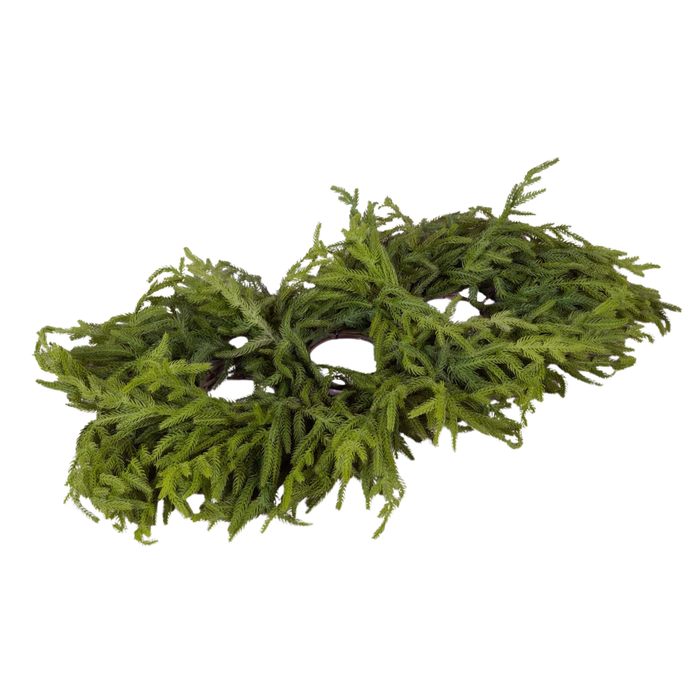 Real Touch Norfolk Pine 3-Pillar Centerpiece, 36"