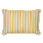 Garden Stripe Yellow Lumbar Pillow, 16" x 24"