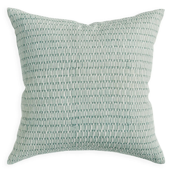 Rumi Celadon Linen Cushion, 20" x 20"