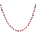 Red and White Striped Holiday Ball Wood Bead Garland, 72"