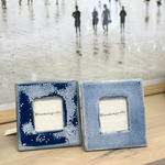 Blue Glazed Photo Frame