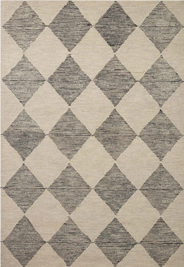 Francis- 01, CJ Beige / Charcoal, Chris Loves Julia x Loloi