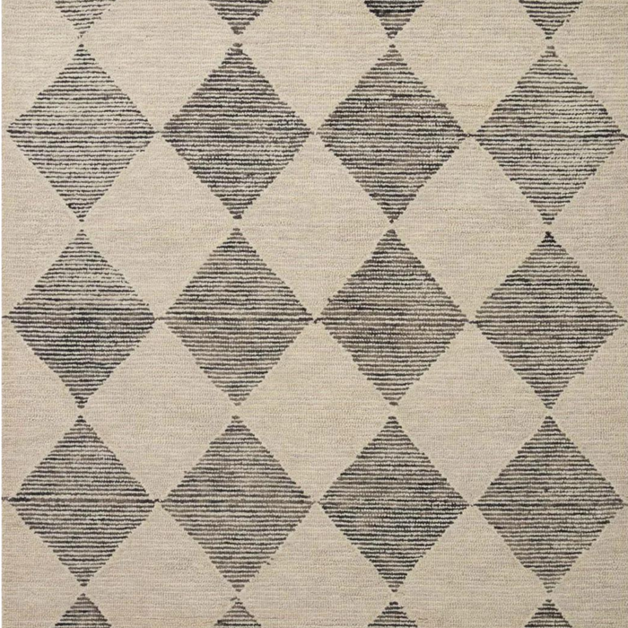 Francis- 01, CJ Beige / Charcoal, Chris Loves Julia x Loloi