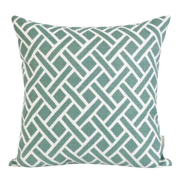 Tisbury Outdoor, Aqua, 22" x 22"