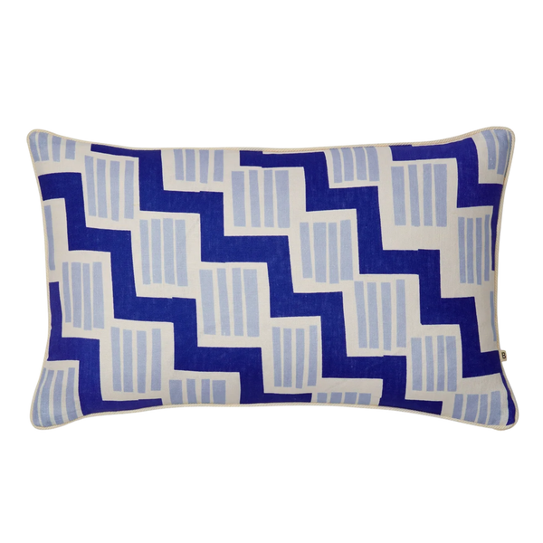 Rosemary Blue Lumbar Pillow, 16" x 24"