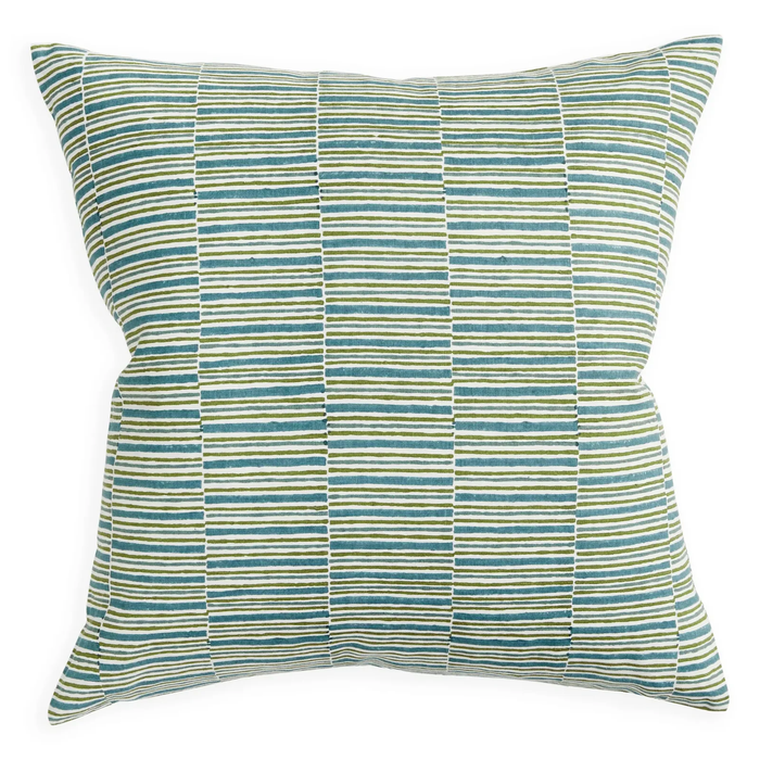 Portofino Lagoon Linen Cushion, 20" x 20"