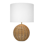Mari Medium Table Lamp - Rattan, 24.25"H