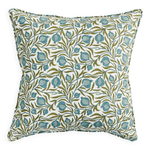 Medusa Lagoon Linen Cushion, 22" x 22"