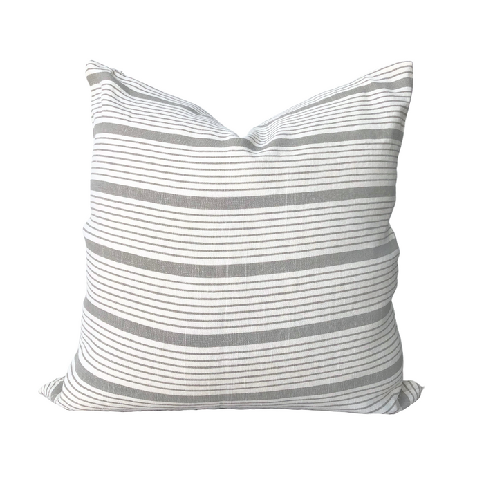 Seven Stripe - Oatmeal, 22" x 22"