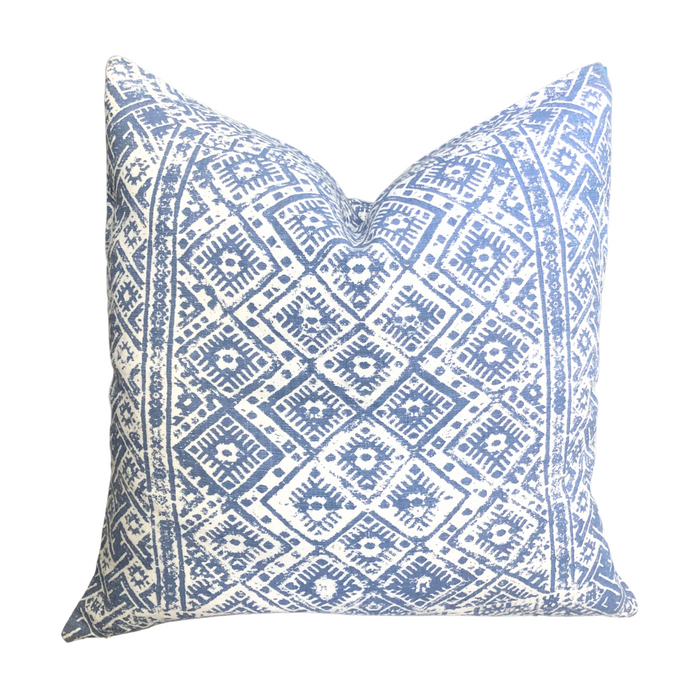 Labyrinth Light - French Blue, 22" x 22"