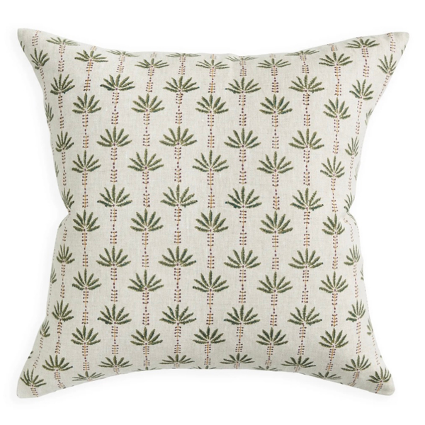 Marseille Mulberry Linen Cushion, 20" x 20"