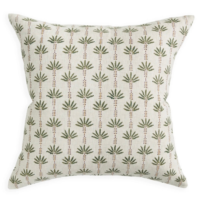 Marseille Mulberry Linen Cushion, 20" x 20"