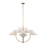 Kinsley Large Two-Tier Chandelier - Soft Brass, 43.25"Dia