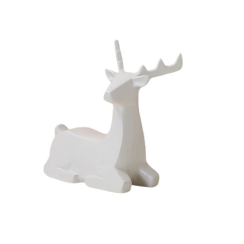 Minimal Deer Figurine,  7"x 2.75"x 7.25"