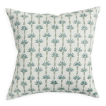 Marseille Lagoon Linen Cushion, 20" x 20"