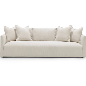 Thibaut Sofa, Madagascar Oyster, Walnut Dead Flat Finish