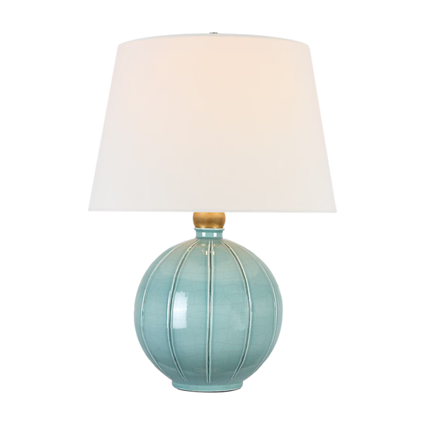 Ponteil 26" Table Lamp - Crackled Robin, 26"H