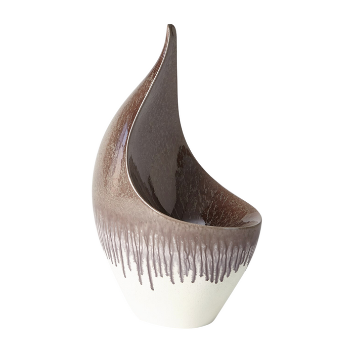 Curved Bowl, Amethyst Drip, Squat