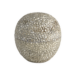 Horse Apple Box, Antique Silver, Small