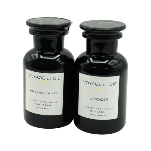 Voyage et Cie Violet Glass Botanical Mineral Salts