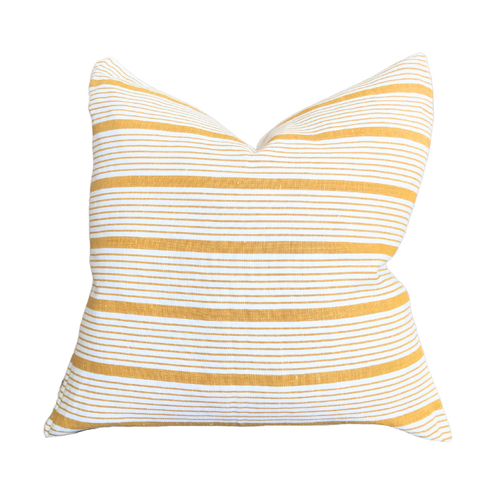 Seven Stripe - Ochre, 22" x 22"