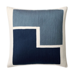 Stacked Shapes Crewel Pillow Cover - Midnight, 20" x 20"