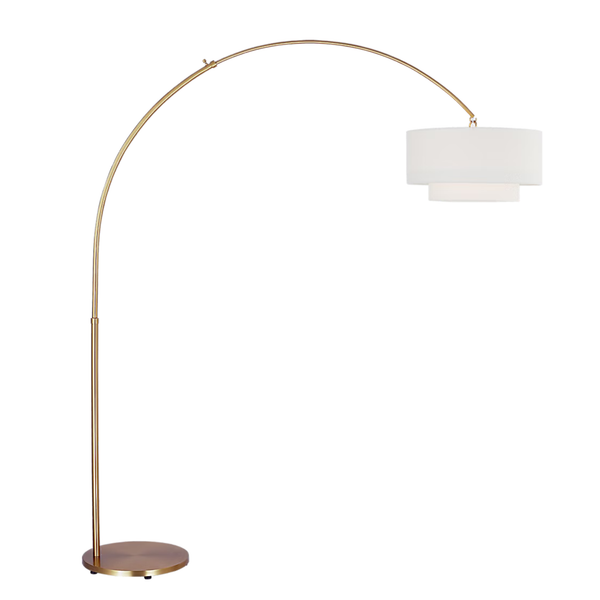 Sawyer Floor Lamp - Burnished Brass, 75"H