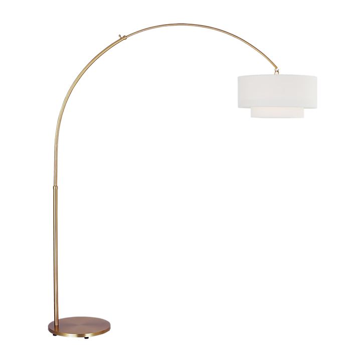 Sawyer Floor Lamp - Burnished Brass, 75"H