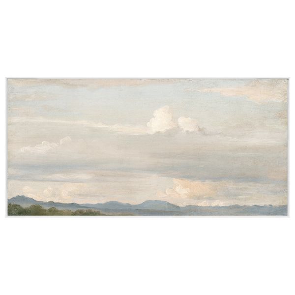 Cloud Study with Distant Mountains, 44.5" x 21.5"
