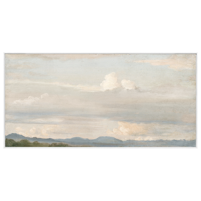 Cloud Study with Distant Mountains, 44.5" x 21.5"