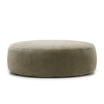Fromage Brie Ottoman - Safari Savannah, 41.3"Dia x 13"H
