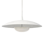 Capri Pendant, White, 36"Dia