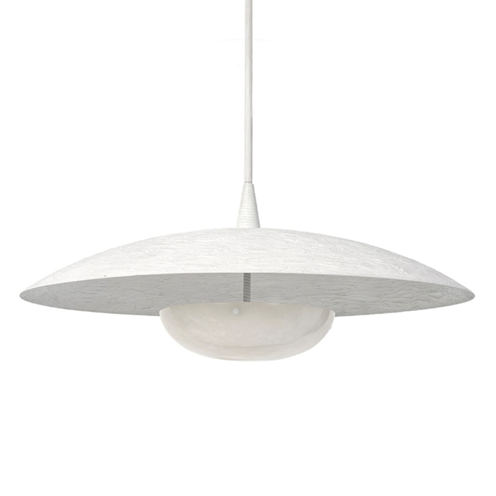 Capri Pendant, White, 36"Dia