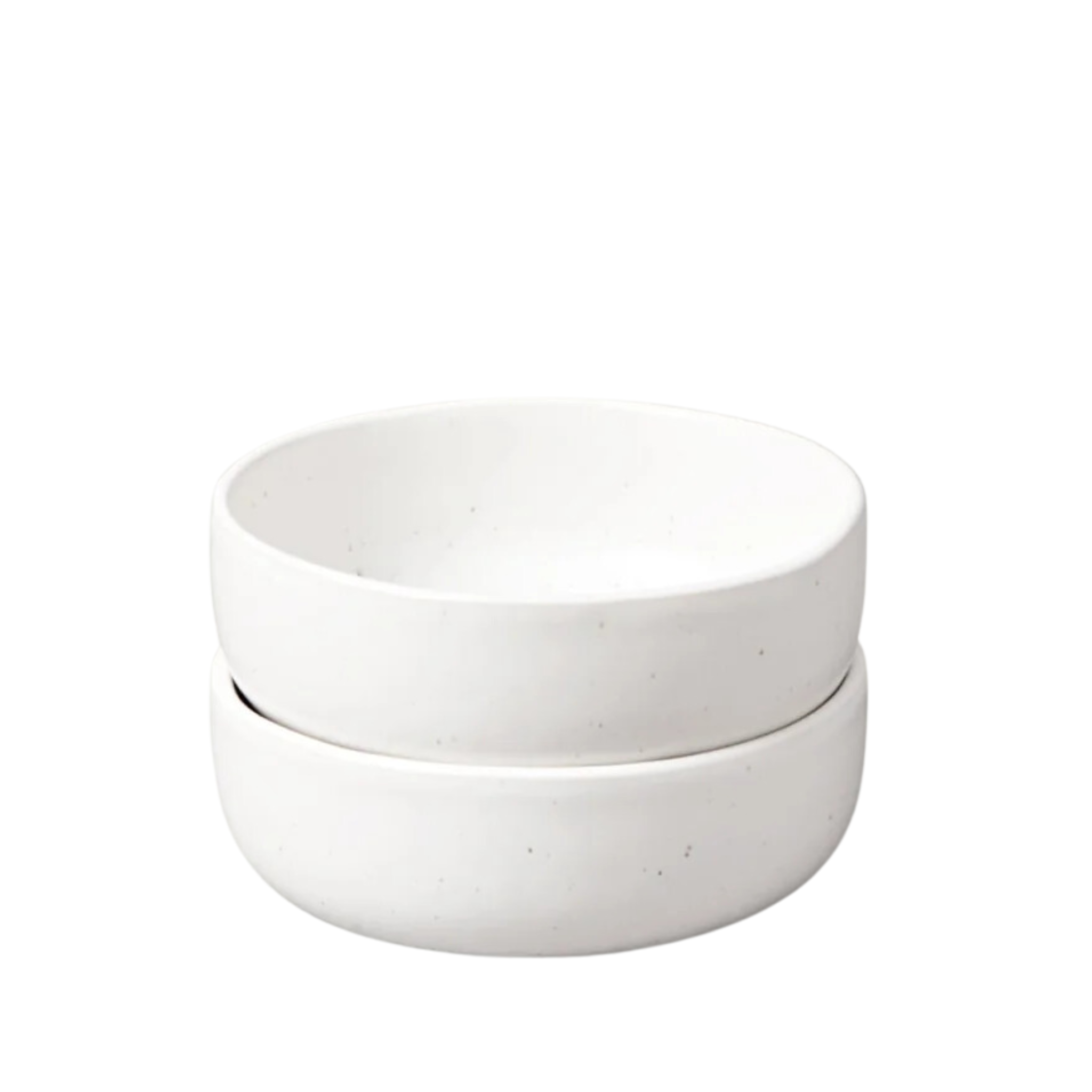 Speckled White Cereal Bowls, Set of 4