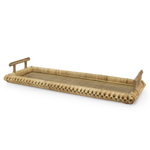 Kenis Braided Rectangle Tray, Natural, 35"W x 13.5"D