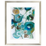 Sapphire Blooms I, 27" × 33"